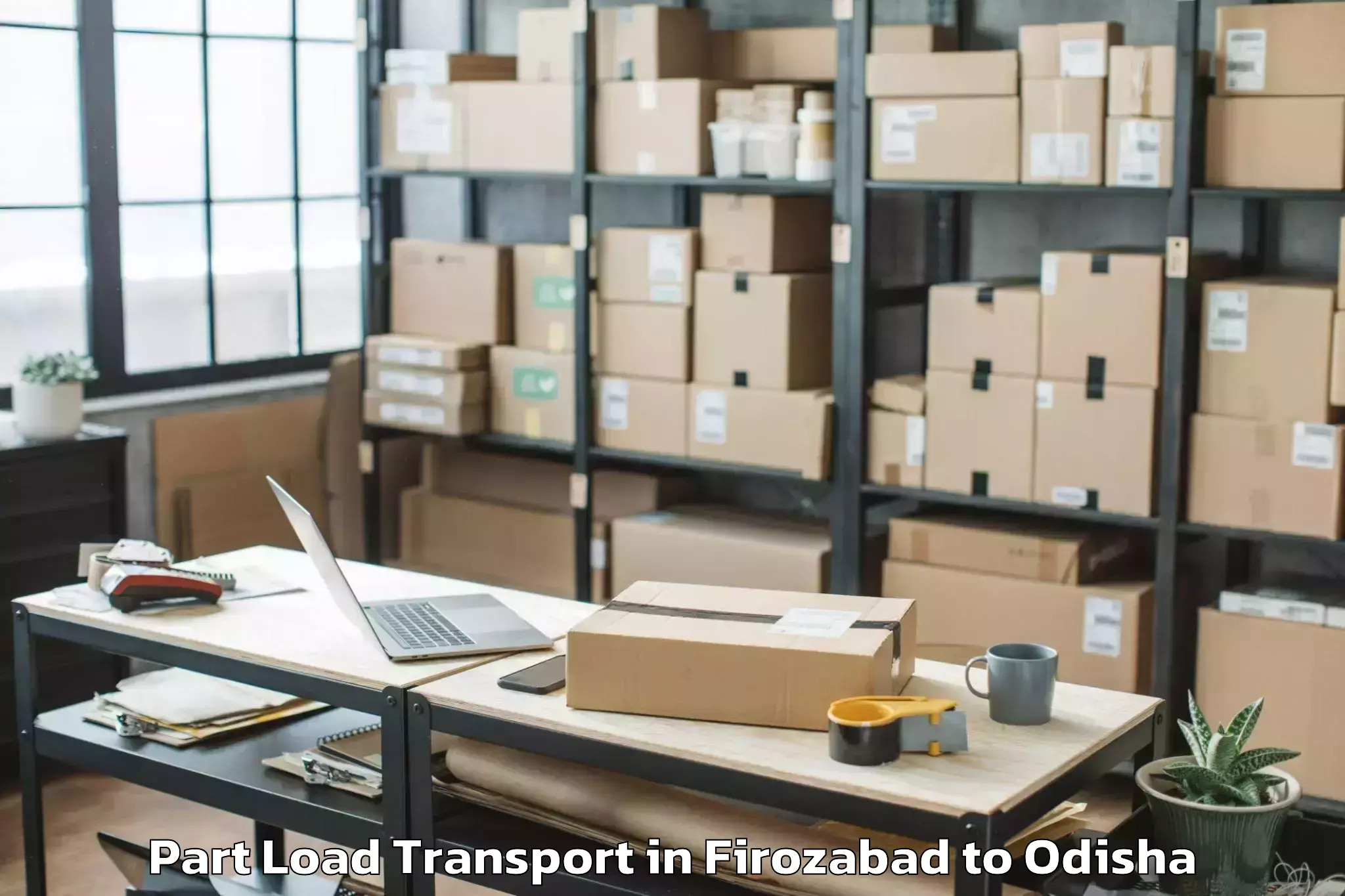 Affordable Firozabad to Jodamba Part Load Transport